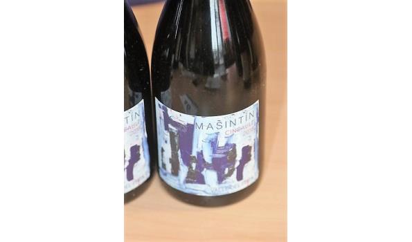 5 flessen à 75 cl rode wijn MASINTIN CINSAULT, 2016, Italie